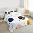 thumbnail image 3 of Homewish Outer Space Full Size Comforter Sets for Kids, Cartoon Planet Bedding Comforter Set, Kawaii Stars Print Reversible Bedding Sets, Lightweight Room Decor, 3 Pieces, 3 of 8