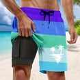 thumbnail image 5 of CHENge Swim Shorts Men 3xl Fashion Funny/novelty Print Quick-Dry Swimming Swimsuit Beach Shorts with Liner Big and Tall Stretch Fabric Mens Summer Clothes, 5 of 5