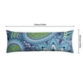 thumbnail image 6 of Paisley Long Body Pillow Cover - Vintage Bohemian Floral Print, Soft & Breathable Ethnic Fabric, Hidden Zipper, 20"x54" - Elegant Home Decor Gift for Side Sleepers & Pregnancy Support, 6 of 7