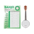 thumbnail image 4 of Tabla de acordes de banjo Ayuda de aprendizaje Diapasón de banjo Notas para instrucciones para principiantes, 4 of 5