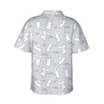 thumbnail image 3 of Daiia Fun Rabbit Hawaiian Shirt for Men Gentle Cotton Regular Short Sleeve Casual-3X-Large, 3 of 9
