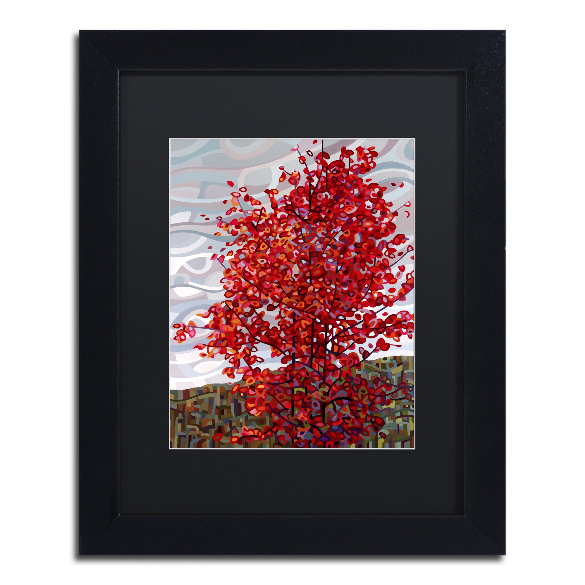 Mandy Budan 'Passing Storm' Black Matted Framed Art