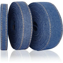 13 Yards Denim Ribbons 10/16/25mm Wide Stitch Ribbon Cloth Fabric Ribbon Layering Jeans Bows Ribbon