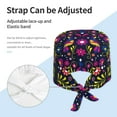 thumbnail image 3 of Salouo Colorful Mexican Print Adjustable Working Caps,1 Pcs Working Hats Elastic Scrub Hats Elastic Tie Back Hats Unisex Nurse Scrub Cap Nurse Hats ,One Size, 3 of 7