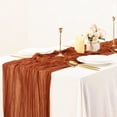 thumbnail image 5 of Bohemian Cable Knit Table Runner Pleated Wedding Party Decoration 90x300cm, 5 of 6
