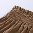 thumbnail image 5 of Aayomet Womens Drawstring Shorts Summer Elastic Waist Casual Lightweight with Pockets Dressy,Khaki L, 5 of 5