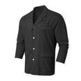 thumbnail image 4 of sususu Men's Blazers,Men Black Suit,Linen Suit Jacket Lightweight Smart Casual Sport Coat for Spring and Summer Wear With Breathable Comfort Design, 4 of 5