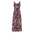 thumbnail image 4 of Robe Florale d'Été pour Femmes Mode Printemps/été Col Rond Décontracté Imprimé Sans Manches Robe Florale d'Été pour Femmes Robe d'Été Aguichant pour Femmes, 4 of 7
