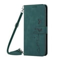 thumbnail image 2 of For Iphone 14 Skin Feel Heart Pattern Leather Phone Case With Lanyard (Green), iPhone 13 Pro Max, 2 of 6