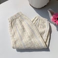 thumbnail image 2 of Favoffer Kids Pants Cute Print Ankle-length Cotton Gauze Thin Elastic Waist Beam Foot Home Wear Bottoms Mosquito Proof Casual Long Trousers for Indoor Relax Summer Outdoor Play 12M-9Y, 2 of 6