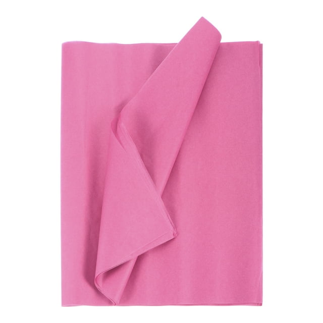 Unique Bargains 24 Sheets Tissue Paper 14" x 20", Tissue Paper for Gift Bags Tissue Paper Light Rose Red Wrapping