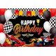 thumbnail image 3 of Fondo de fotografía de coche de carreras, decoraciones para fiesta de cumpleaños, decoración de fondo, pancarta para baby shower, foto personalizada, Caitoon Hot Wheels, 3 of 5