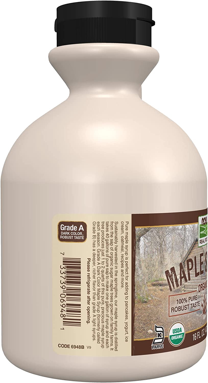 NOW Real Food Organic Maple Syrup Grade A -- 16 fl oz Pack of 2
