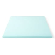 Lucid 2 Cooling Gel with Aloe Plush Memory Foam Mattress Topper, Twin-XL