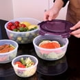 thumbnail image 6 of 8-Piece Stackable Food Storage Containers Set – BPA-Free Airtight Leakproof Boxes for Snacks, Fruits, Vegetables and Meat, 6 of 6