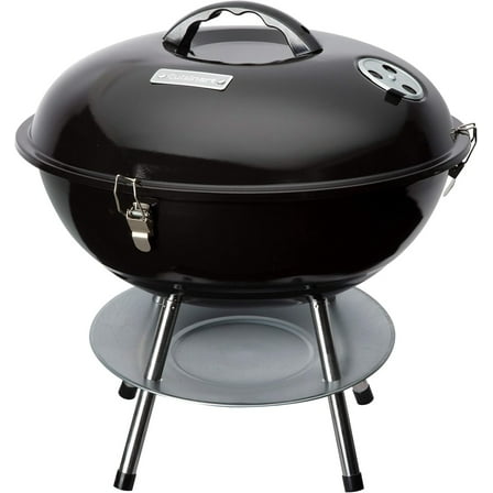 Portable Charcoal Grill, 16", Black