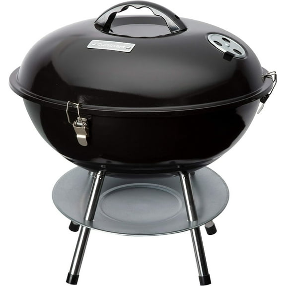 Portable Charcoal Grill, 16", Black