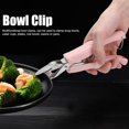 thumbnail image 4 of Pinza para tazón con clip anticaliente de acero inoxidable, abrazadera para plato caliente, utensilio de cocina para mover platos o tazones calientes con comida afuera, clip para tazón(rosa), 4 of 5