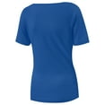 thumbnail image 5 of Womens Summer Short Sleeve T Shirts Slim Fit One Piece Cutout Scoop Neck Going Out Date Night Tops, 5 of 5