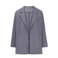 thumbnail image 4 of Meichang Blazer Jackets for Women Basic Solid Color Blazer Dressy Lapel Collar Outwear Casual Long Sleeve Open Front Cardigan, 4 of 6