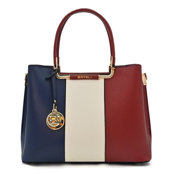 Purses and Handbags for Women Pu Leather Contrast Color Crossbody Bags Trendy Tote Shoulder Bag Patchwork Designer Gift