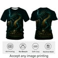 thumbnail image 3 of QTAGTESS Men's Chinese Dragon Graphic T-Shirt Anime Mythical Beast Tee Gothic Fantasy Creature Shirt, 3 of 7