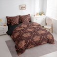 thumbnail image 3 of Feelyou Romantic Floral Rose Twin Bedding Sets 7pcs, Western Damask Women Comforter Set, 3 of 8