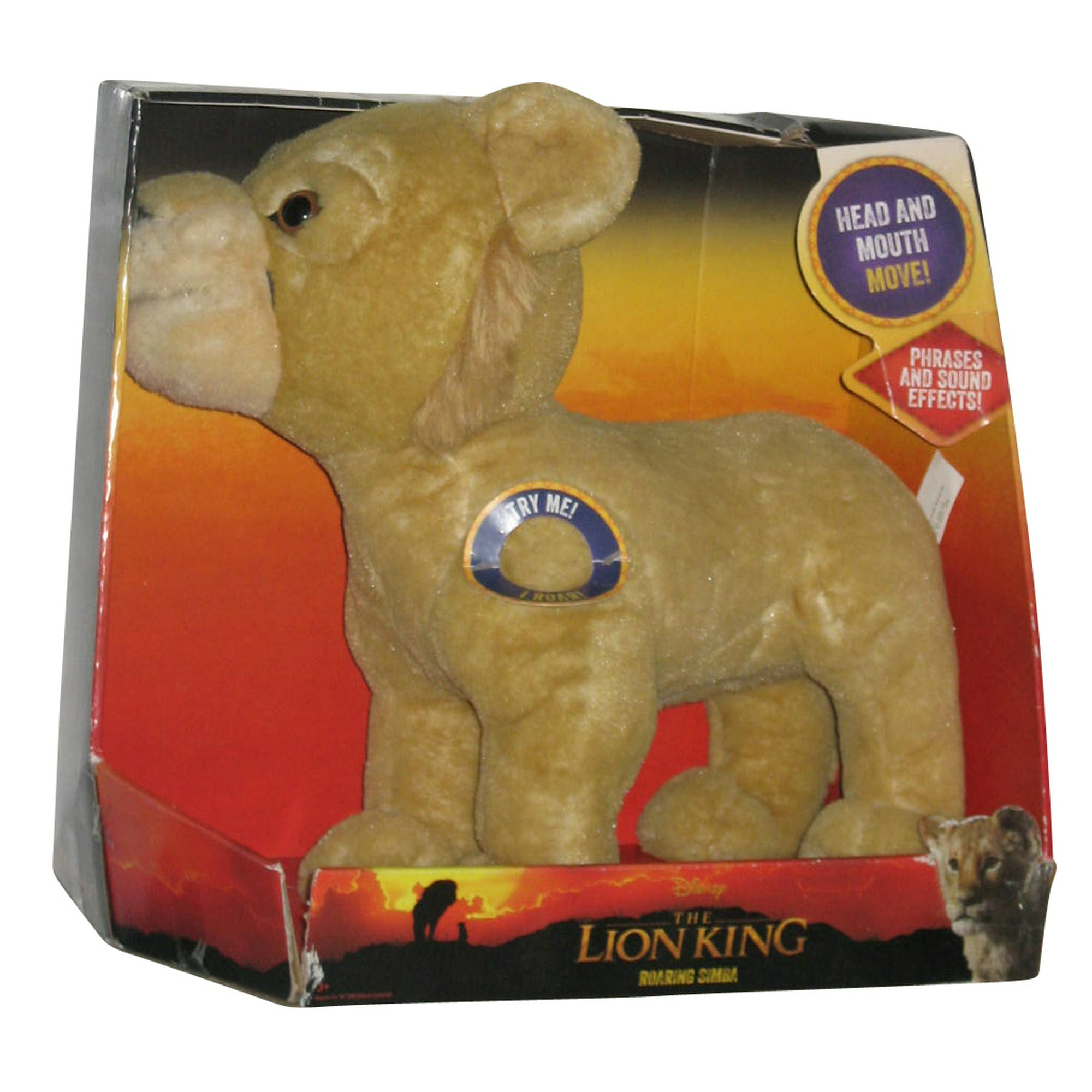Disney Lion King Live Action Animated (2019) Just Play Roaring Simba  Talking Head & Mouth Move Toy Plush | Walmart Canada