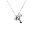 thumbnail image 2 of Delight Jewelry Silvertone Disc 1/2'' Number - 3 - - Love and Lock Charm Necklace, 18"+1", 2 of 4