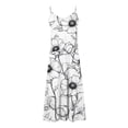 thumbnail image 2 of TaTaai Women Elegant Print Round Neck Spaghetti Strap Ankle Length Dress Fashion Casual Soft Lightweight Daily Dating Work Outfits Gift, 2 of 5
