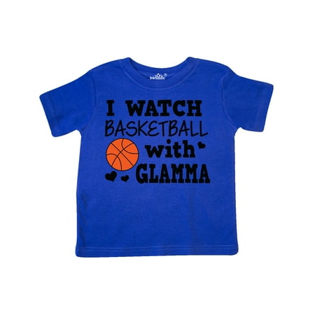 

Inktastic I Watch Basketball with Glamma Gift Toddler Boy Girl T-Shirt
