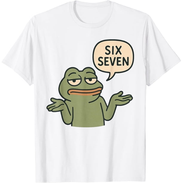 Funny 6-7 Frog Meme Brainrot Gaming Humor Camiseta