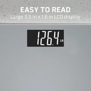 Health o meter Extra Wide Platform Digital Bathroom Scale with Advanced Technology, 500 lb Capacity, Grey