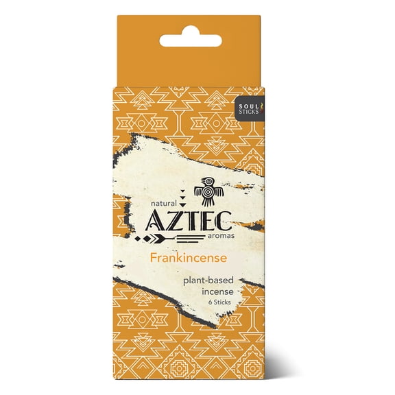 AZTEC 6pc Hand Rolled Resin Incense Long Lasting for Yoga Meditation Relaxation Aromatherapy Cleansing and Purification | Frankincense