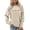 Beige, variant on Casual Zip Up Hoodie with Backpack Design Loose Fit Pullover Hooded Sweatshirt Outerwear Jacket with Unique Backpack Detail Beige XL