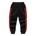 thumbnail image 4 of dazeni 2 Pcs Boys Tracksuit Patchwork Athletic Hoodie Sweatsuit with Sweatshirt and Joggers Fall Winter Outfits Sportswear Set, 4 of 4