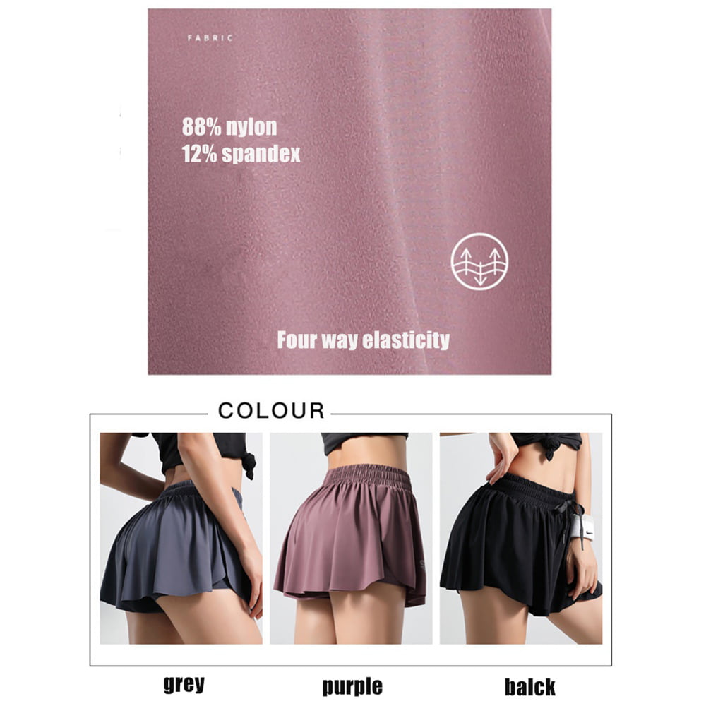 WittyRose Flowy Athletic Skirt for Women Gym Yoga Shorts Workout Running  Tennis Golf Teen Girls Cute Pleated Mini Skort Casual Summer Preppy Trendy  Clothes(M, Black) at  Women's Clothing store