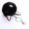 thumbnail image 5 of Momihoom Cute Cat Ears Keychain Pendant Women Key Ring Holder Pompoms Key Chains Thick Key Ring, 5 of 5