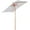 Crème Blanche, variante sur Outsunny Parasol de Patio en Sapin 6,6 X 5 Pi avec Mécanisme d'Inclinaison, Baleines en Bambou
