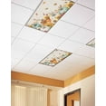 thumbnail image 2 of Fluorescent Light Covers for Ceiling Lights 4 Pack, Teal Orange White Pumpkins Magnetic Ceiling Light Covers 2x4ft for Classroom Office, Fall Thanksgiving Maple Leaf Rustic Drop Ceiling Light Shade, 2 of 7