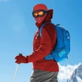 thumbnail image 2 of GRNSHTS Unisex 3 Hole Winter Knitted Mask, Outdoor Sports Full Face Cover Ski Mask Warm Knit Balaclava for Adult (Red), 2 of 7