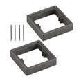 thumbnail image 2 of veasfak 2Pcs Single Socket Spacers Cable Box Heightening Pad for Home Bedroom Office gray, 2 of 9