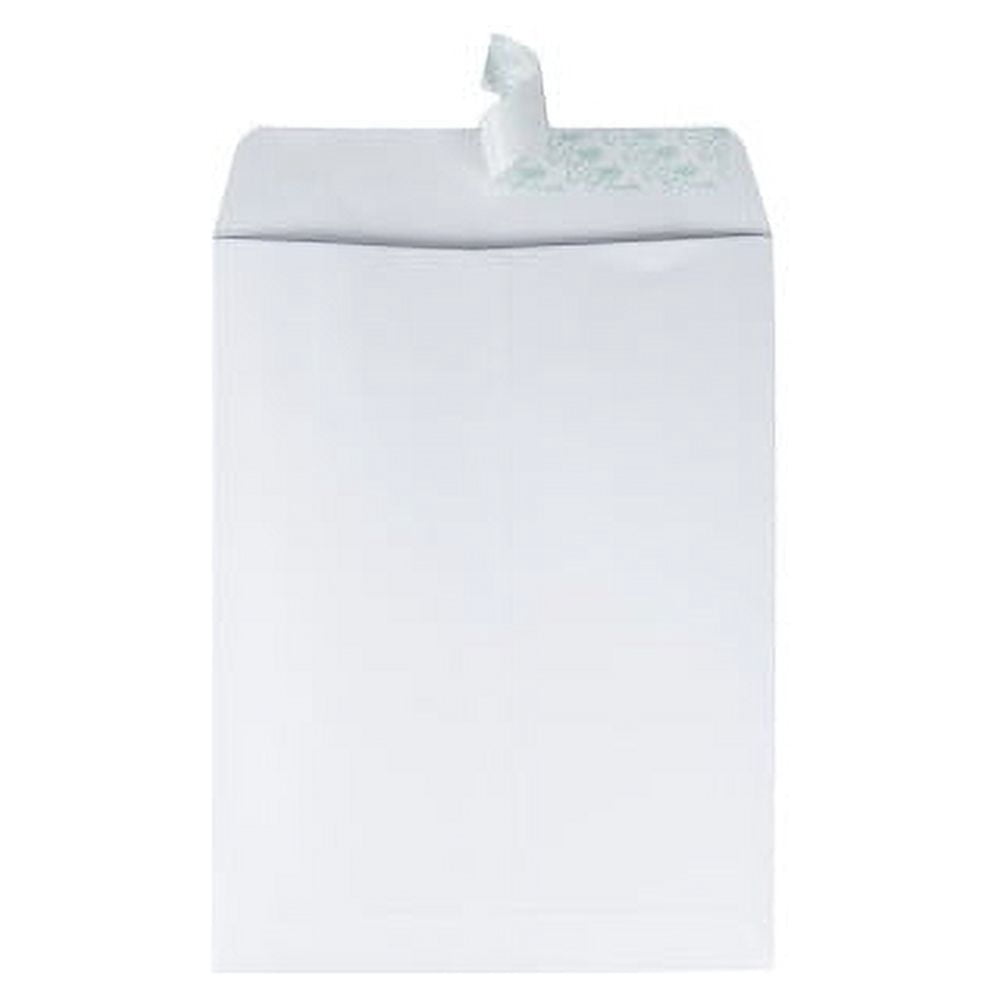 Quality Park Redi-Strip Plain Catalog Envelopes - Catalog - 2 1by2 - 9 1by2"W x 12 1by2" L- 28 lb - Peel & Seal - Wove -