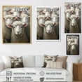 thumbnail image 4 of Designart "Realistic Sheep Family Portrait" Animals Floater Framed Wall Decor, 4 of 7