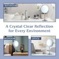 thumbnail image 2 of MIRRORVANA 15X Magnifying Makeup Mirror with Stand - Double-Sided 15X/1X Design - Suitable for Vanity Desk, Dressing Table, or Bathroom Countertop for Precise Make Up - 12" High x 6" Wide (Chrome), 2 of 7