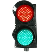 Signaworks LED Traffic Stop Light 2 Light Red/Green 8 Inch Diameter Lens 110-220VAC, Industrial Loading Dock Bay Light, Indicator Light