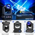 thumbnail image 6 of 4-Pack COB LED Moving Head Lights,8 GOBO 8 Colours Rotating 6+12 Prism DJ Lights DMX Sound Activated Spotlight for Christmas DJ Concert Party Weddings, 6 of 12