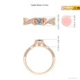 thumbnail image 3 of ANGARA Natural Diamond Solitaire Crossover Engagement Ring in 14K Rose Gold for Women (Size-4.4mm| Color-K| Clarity-I3) | April Birthstone, Anniversary, Jewelry Gift for Women | Natural Diamond Ring, 3 of 8