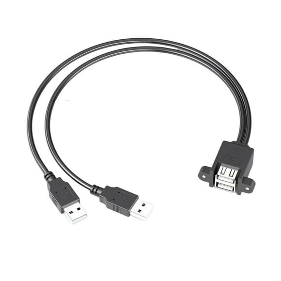 Cable de Extensión Sunnimix 2xUSB 2.0 Puertos Duales Adaptador de Concentrador 3 Piezas