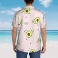 thumbnail image 6 of Bixox Men's Hawaiian Shirts Men's Avocado Doing Sport Yoga Print Short-Sleeve Shirt-Small, 6 of 8